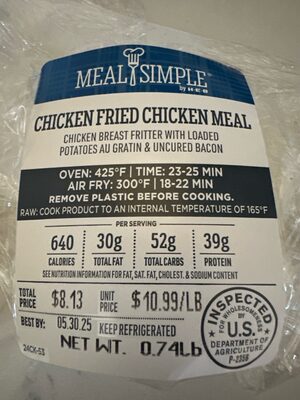 Chicken Fried Chicken Meal