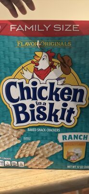 Chicken in a Biskit Ranch Baked Snack Crackers