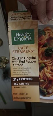 Chicken Linguini with Red Pepper Alfredo