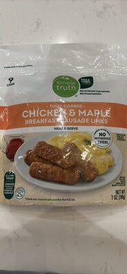CHICKEN & MAPLE BREAKFAST SAUSAGE LINKS