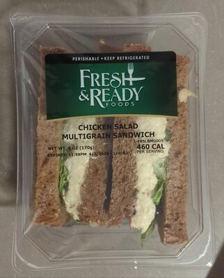 Chicken Salad muntigrain sandwich