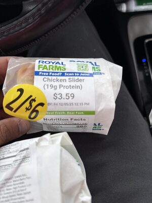 Chicken Slider (19g Protein)