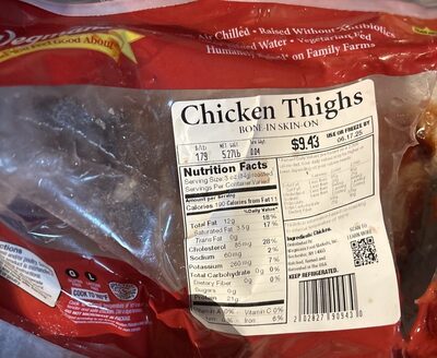 Chicken Thigh Bone-In Skin-On