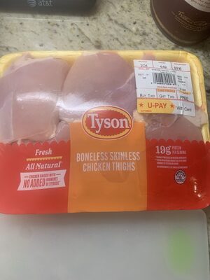 Chicken Thigs Tyson Boneless Skinless