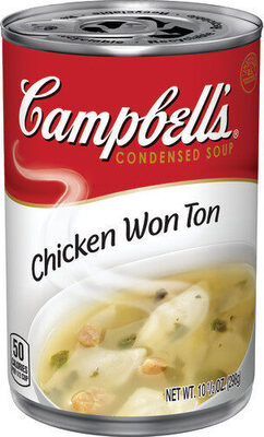 Chicken won ton condensed soup