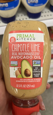 Chipotle Lime Real Mayonnaise Made With Avocado Oil