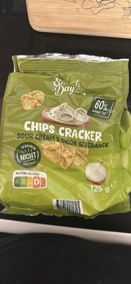 Chips Cracker Sour Cream & Onion Geschmack