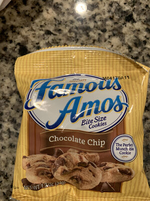 Chocolate chip bite size cookies