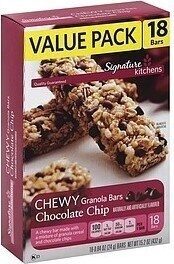 Chocolate Chip Chewy Granola Bars
