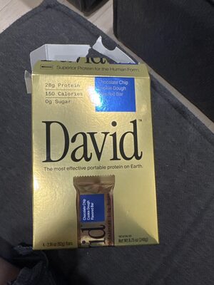 chocolate chip cookie dough flavored bar