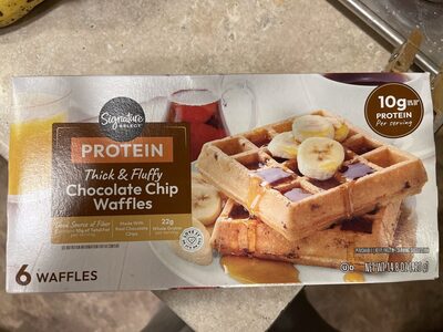 Chocolate Chip Protein Waffles