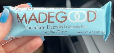 Chocolate Drizzled Granola Bars - Vanilla Flavor