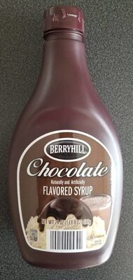 Chocolate flavored syrup