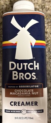 Chocolate macadamia nut creamer