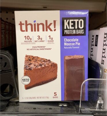 Chocolate Mousse Pie Keto Protein Bar