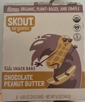 Chocolate Peanut Butter Kids Snack Bars