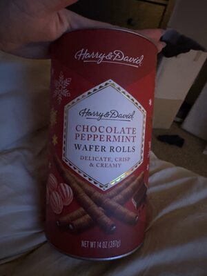 Chocolate Peppermint Wafer Rolls