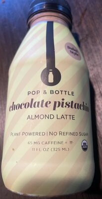 Chocolate pistachio almond latte