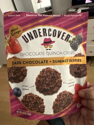 Chocolate Quinoa crisp summer berries