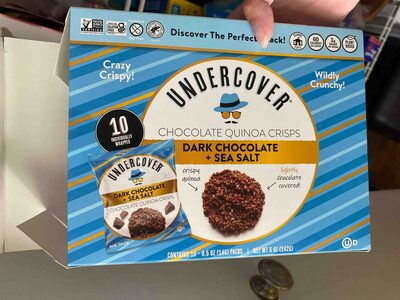 Chocolate Quinoa Crisps Dark Chocolate + Sea Salt