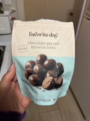 Chocolate Sea Salt Brownie Bites