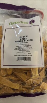 CHOICE DRIED MANGO SLICES