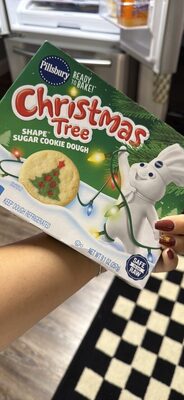 Christmas Tree Shape Sugar Cookie Dough
