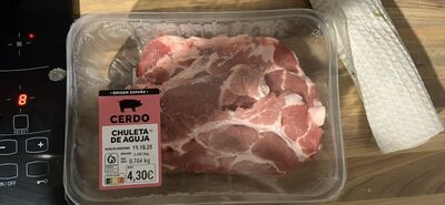 Chuleta de aguja de cerdo