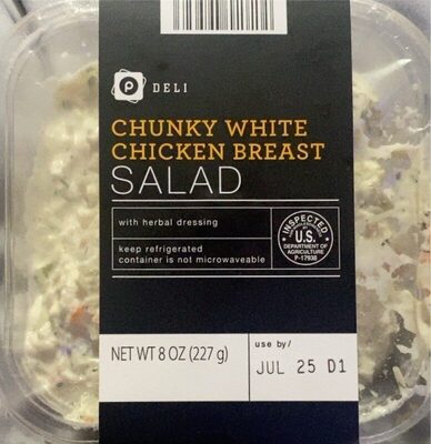 Chuncky white chicken breast salad