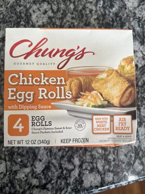 Chung's, White Meat Chicken Egg Rolls