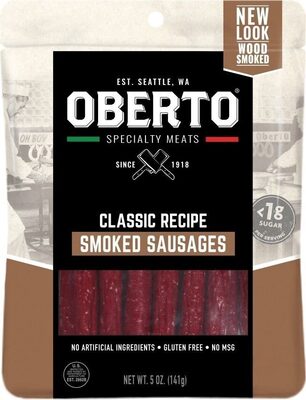 Classic recipe smoked sausages