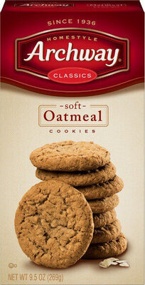 Classic soft oatmeal cookies