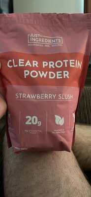 Clear Protein Powder Strawberry Slush