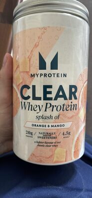 CLEAR Whey Protein splash of ORANGE & MANGO