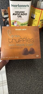 Cocoa truffles with Maple Sugar