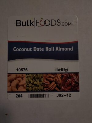 Coconut Date Roll Almond