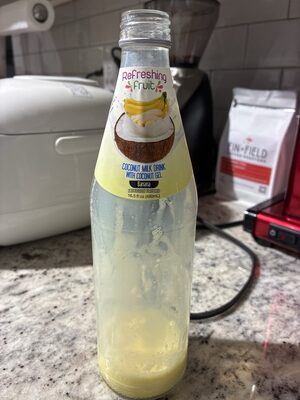 Coconut Milk Drink With Real Coconut Gel Banana