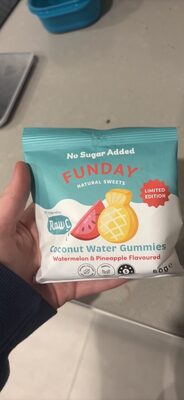 Coconut Water Gummies Watermelon & Pineapple Flavoured