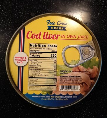 Cod Liver In Own Juice