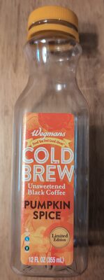 Cold Brew Unsweetened Black Coffee Pumpkin Spice