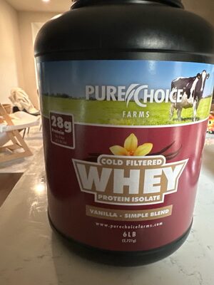 Cold Filtered Whey Protein Isolate Vanilla