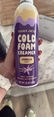 Cold Foam Creamer Vanilla Flavored