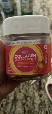 Collagen Gummy Rings Peach Bellini