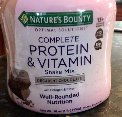 Complete protien & vitamin shake mix Decadent Chocolate