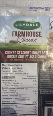 Cooked Seasoned Roast Beef