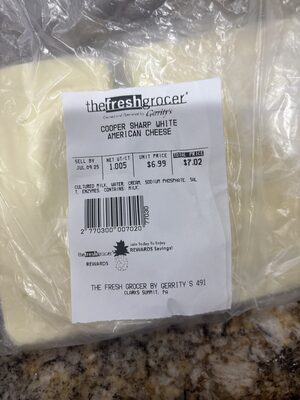 Cooper Sharp White American Cheese