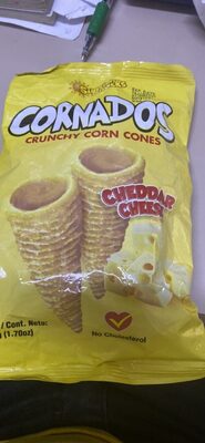 CORNADOS CRUNCHY CORN CONES CHEDDAR CHEESE