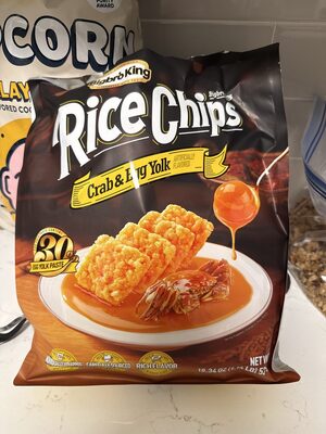 Crab & Egg Yolk Rice Chips
