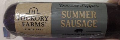 Cracked Pepper Summer Sausage Hardwood Smoked Pork And Beef