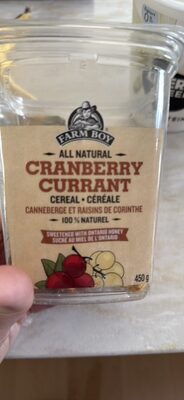 Cranberry Currant Cereal